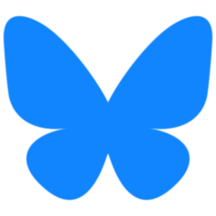 bluesky social icon